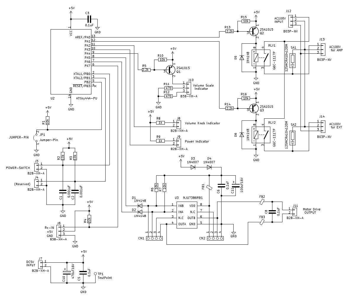 制御基板の回路図